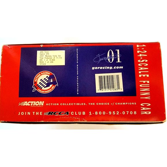 John Force Castrol GTX 2001 Mustang Funny Car Limited Edition Adult Collectible - Picture 9 of 10